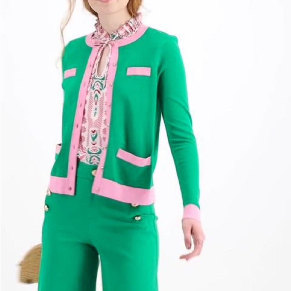 Charter Club Color Block Cardigan